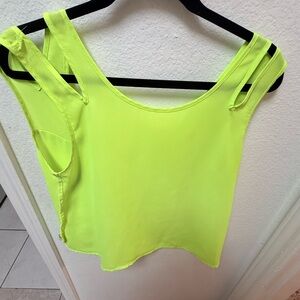 Vibrant Lime Sleeveless Tank Top